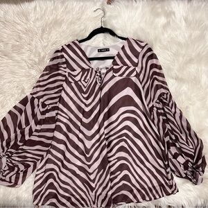 Blouse with kinda like zebra stripes